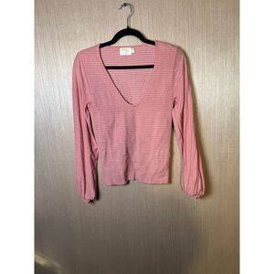 Nation LTD Pink Striped Blouse